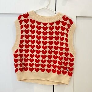 Bobo Choses red heart vest 4-5Y